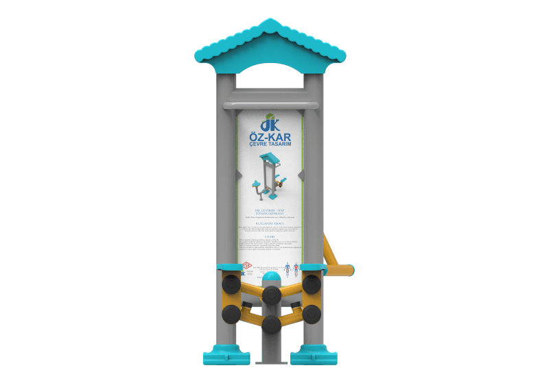 Oturarak Bel Cevirme ve Step Aleti PF-208 | Dış Mekan Spor Aletleri | Erse Kent Mobilyaları